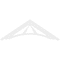 Ekena Millwork Pitch Stanford Architectural Grade PVC Gable Pediment, 48"W x 8"H x 1"P (4/12) GPP048X008X100STA - alternate 4